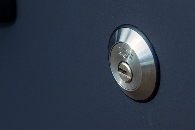 Slam lock for a van door